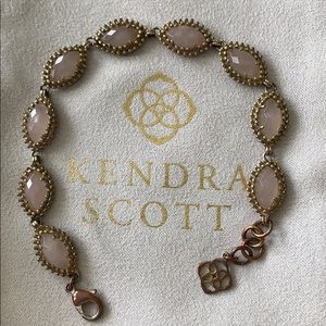 Vintage Kendra Rose Quartz & Gold Jana Bracelet